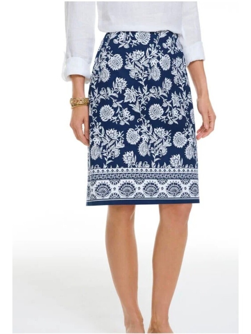 Talbots canvas Aline Skirt Size 4 NEW